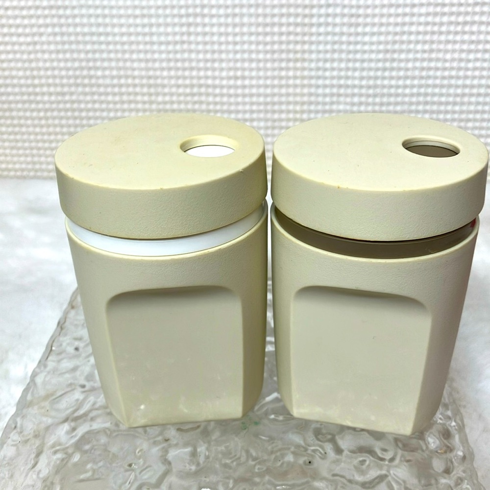 Tupperware salt and pepper shakers